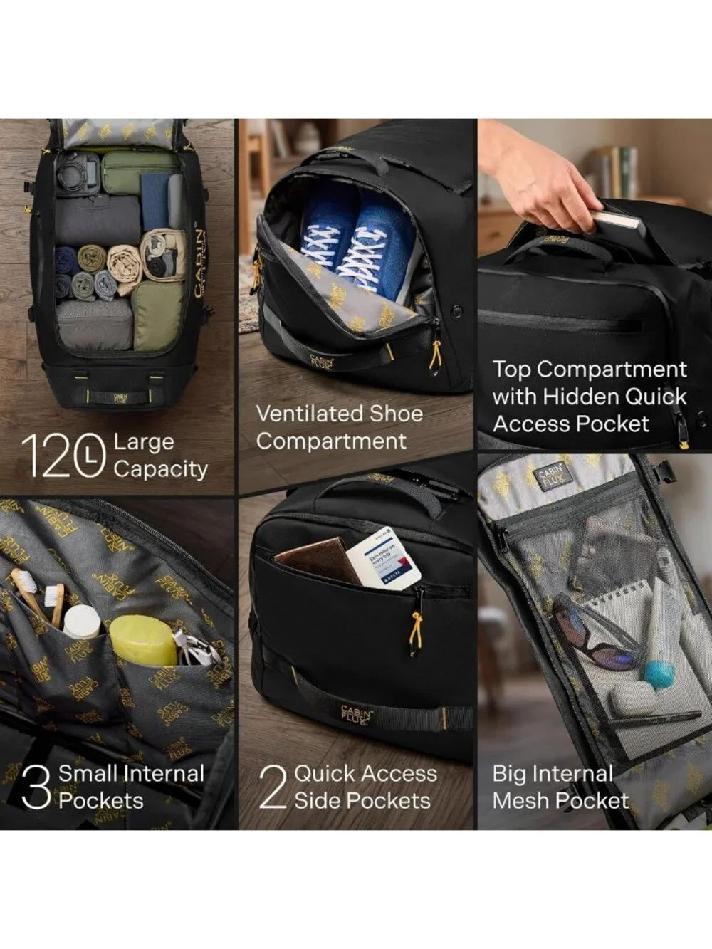 31-Inch Rolling Duffle Bag with Wheels - 120L Heavy-Duty Travel & Sports Luggage